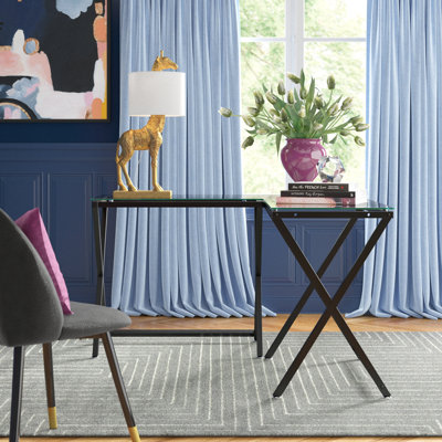 Glass L Shaped Desks You ll Love Wayfair Canada